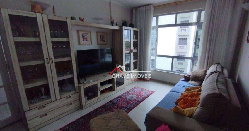 Apartamento com 3 dormitórios à venda, 130 m² por R$ 650.000,00 - Ponta da Praia - Santos/SP