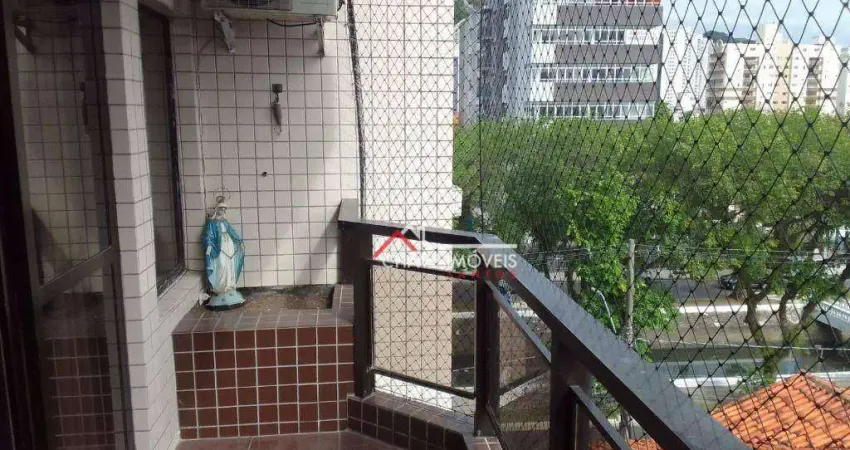 Apartamento com 3 dormitórios à venda, 136 m² por R$ 820.000,00 - Campo Grande - Santos/SP