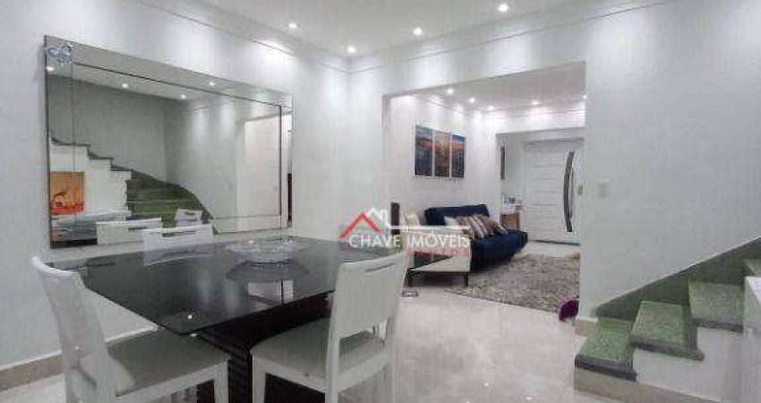 Sobrado com 3 dormitórios à venda, 200 m² por R$ 2.150.000,00 - Embaré - Santos/SP