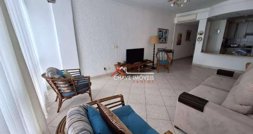 Apartamento com 2 dormitórios à venda, 98 m² - embaré - santos/sp