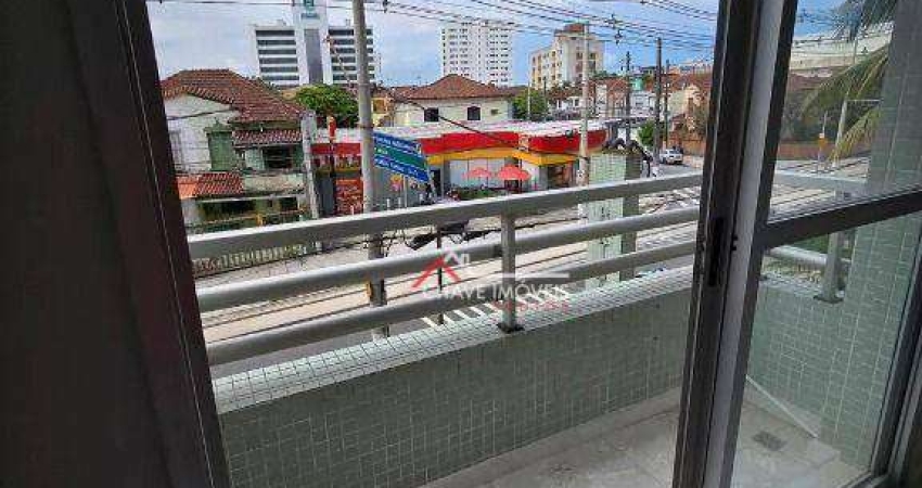 Apartamento com 2 dormitórios à venda, 68 m² por R$ 440.000,00 - Encruzilhada - Santos/SP