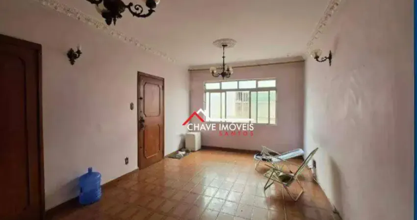 Apartamento com 3 dormitórios à venda, 144 m² por r$ 650.000,00 - boqueirão - santos/sp
