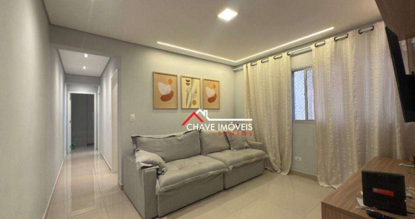 Apartamento com 2 dormitórios à venda, 68 m² por R$ 700.000,00 - Embaré - Santos/SP