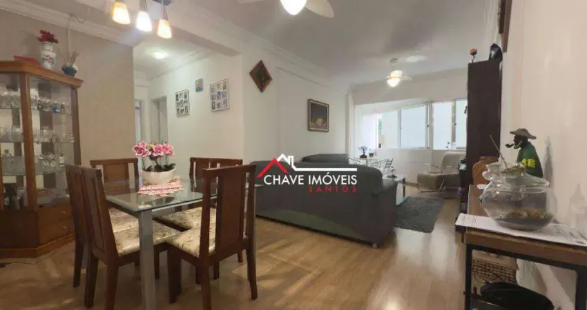 Apartamento com 2 dormitórios à venda, 90 m² por R$ 650.000,00 - Aparecida - Santos/SP