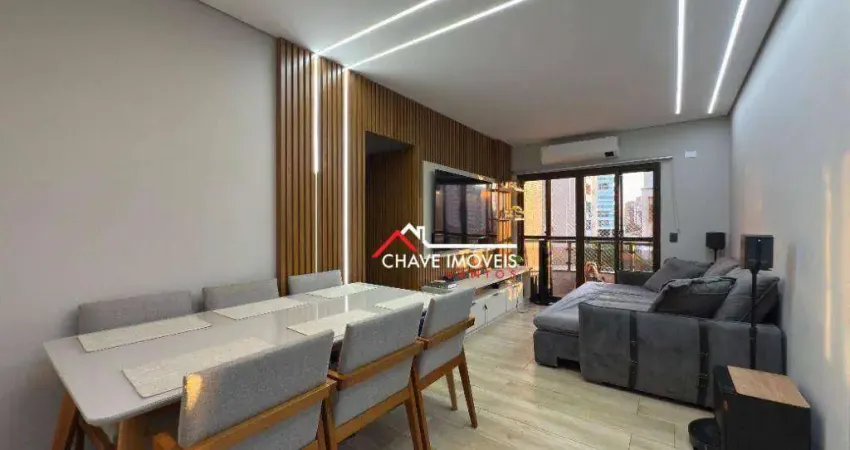 Apartamento com 2 dormitórios à venda, 96 m² por R$ 855.000,00 - Ponta da Praia - Santos/SP