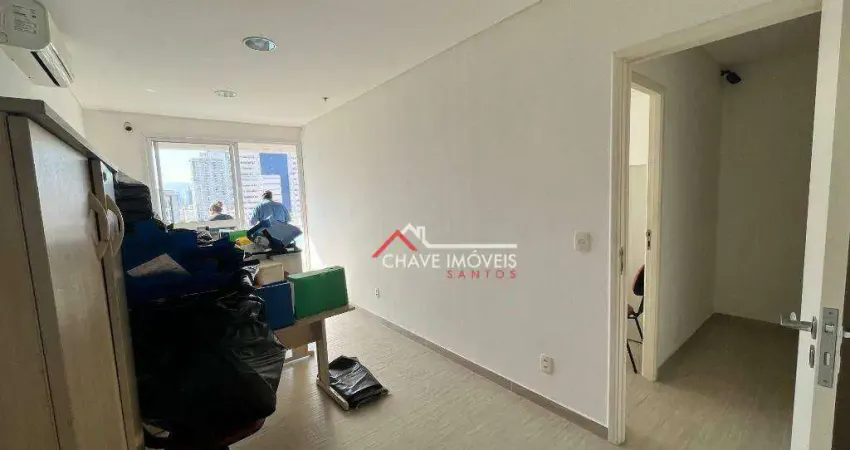 Sala, 48 m² - venda por R$ 500.000,00 ou aluguel por R$ 5.000,01/mês - Boqueirão - Santos/SP