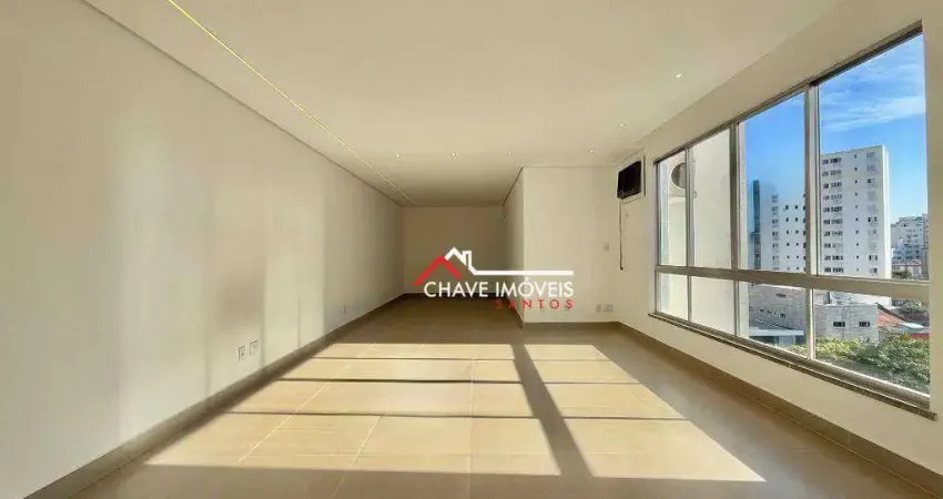 Apartamento com 3 dormitórios à venda, 145 m² por r$ 1.200.000,00 - ponta da praia - santos/sp