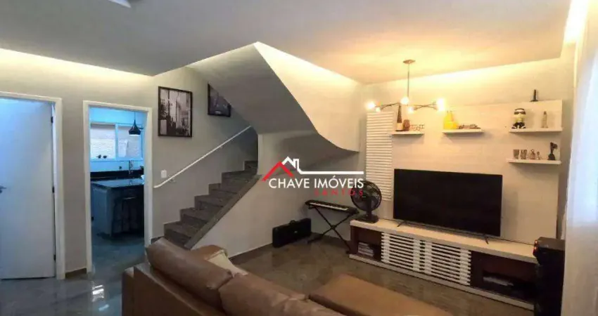 Sobrado com 3 dormitórios à venda, 120 m² por R$ 860.000,00 - Campo Grande - Santos/SP