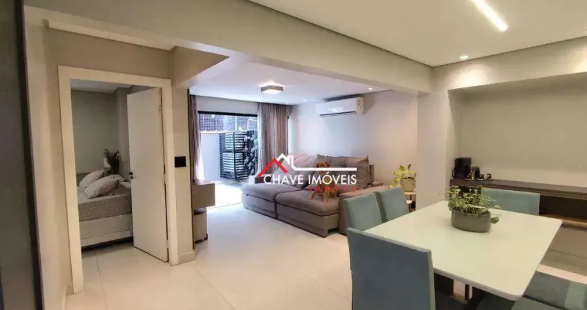 Apartamento com 2 dormitórios à venda, 130 m² por R$ 1.064.000,00 - Ponta da Praia - Santos/SP