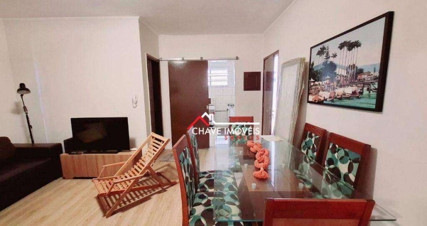 Apartamento à venda, 52 m² por R$ 410.000,00 - Embaré - Santos/SP
