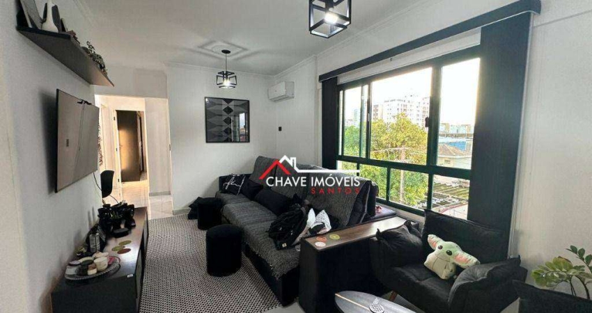 Apartamento com 2 dormitórios à venda, 71 m² por R$ 599.000,00 - Embaré - Santos/SP