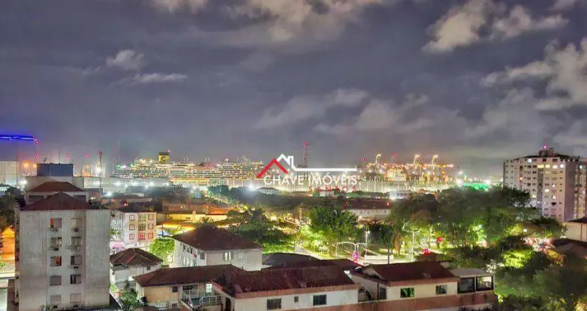 Apartamento com 2 dormitórios para alugar, 112 m² por r$ 4.250,02/mês - embaré - santos/sp