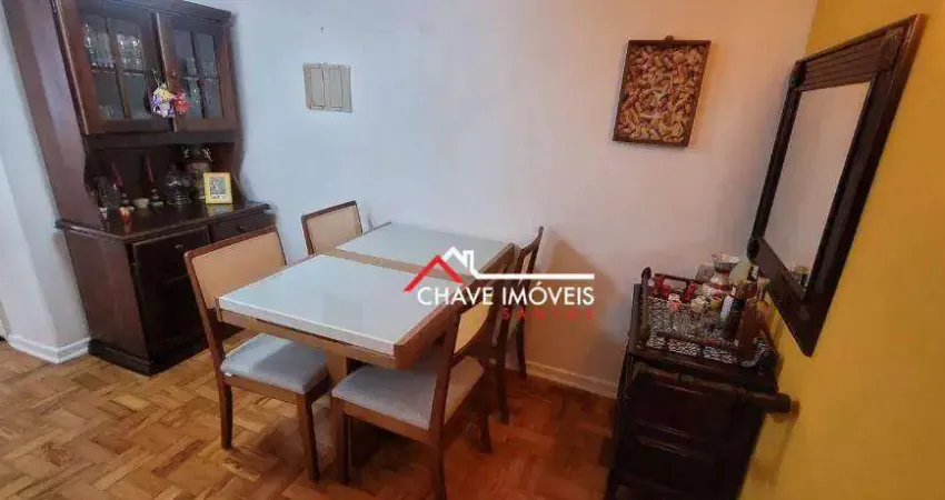 Apartamento com 2 dormitórios à venda, 85 m² por r$ 585.000,00 - gonzaga - santos/sp