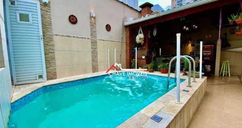 Casa com 3 dormitórios à venda, 317 m² por R$ 1.600.000,00 - Ponta da Praia - Santos/SP