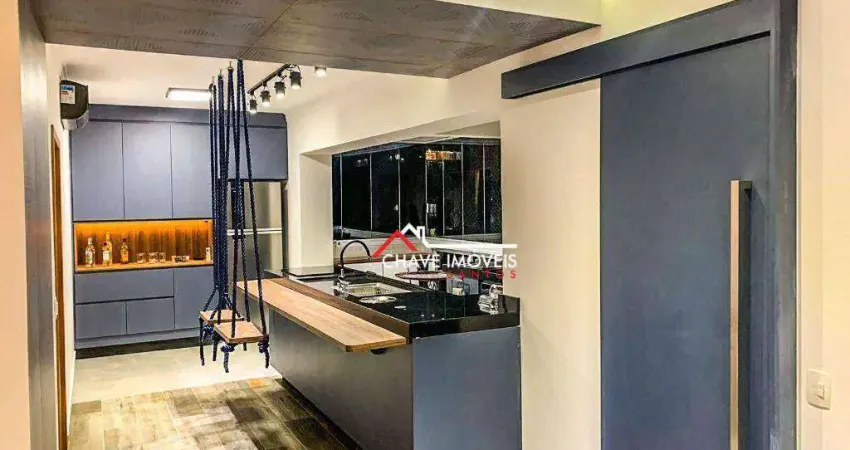 Apartamento com 2 dormitórios à venda, 100 m² por R$ 1.650.000,00 - Boqueirão - Santos/SP