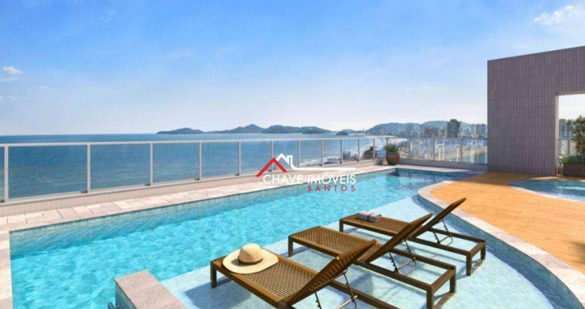 Apartamento com 3 dormitórios à venda, 123 m² por R$ 1.774.000,00 - Embaré - Santos/SP