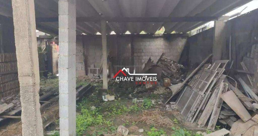 Terreno à venda, 332 m² por R$ 540.000,00 - São Manoel - Santos/SP