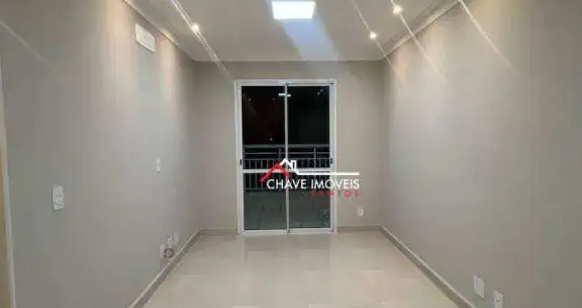 Apartamento com 3 dormitórios para alugar, 84 m² por R$ 5.000,02/mês - Marapé - Santos/SP