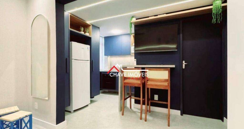 *Apartamento kit net exclusiva reformada - com vista mar*