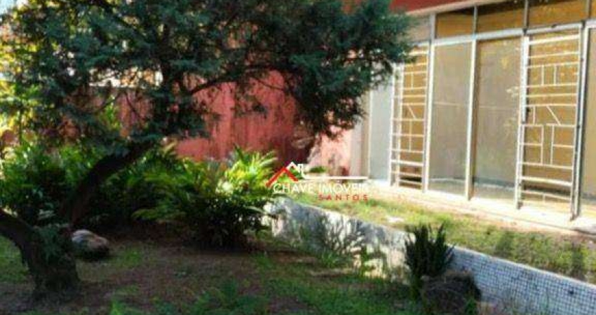 Casa com 5 dormitórios para alugar, 343 m² por R$ 23.000,00/mês - Boqueirão - Santos/SP