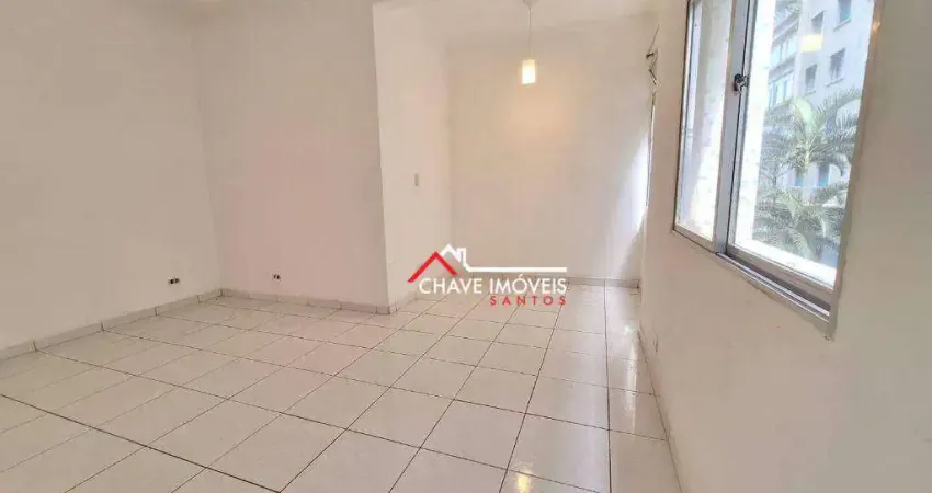 Apartamento com 1 dormitório à venda, 55 m² por r$ 385.000,02 - aparecida - santos/sp
