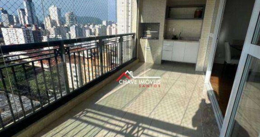 Apartamento com 4 dormitórios à venda, 152 m² por R$ 1.980.000,00 - Embaré - Santos/SP