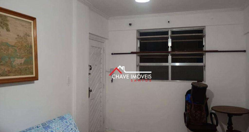 Apartamento com 2 dormitórios para alugar, 80 m² por R$ 4.000,02/mês - Gonzaga - Santos/SP