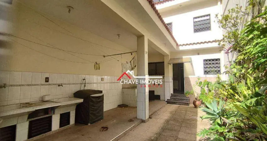 Sobrado com 3 dormitórios, 180 m² - venda por R$ 1.650.000,00 ou aluguel por R$ 12.000,00/mês - Gonzaga - Santos/SP