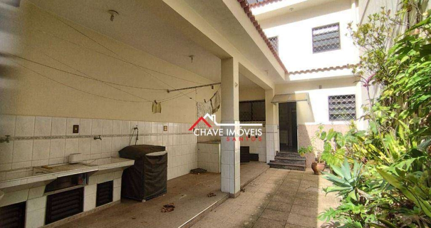 Sobrado com 3 dormitórios, 180 m² - venda por R$ 1.650.000,00 ou aluguel por R$ 12.000,00/mês - Gonzaga - Santos/SP