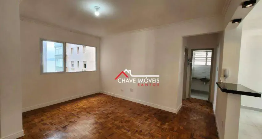 Apartamento com 1 dormitório à venda, 52 m² por R$ 430.000,00 - Embaré - Santos/SP