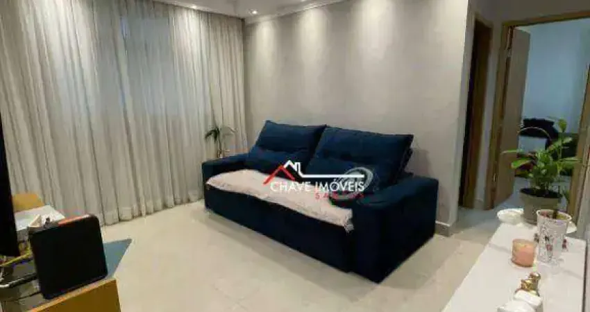 Apartamento com 2 dormitórios à venda, 63 m² por r$ 460.000,00 - campo grande - santos/sp