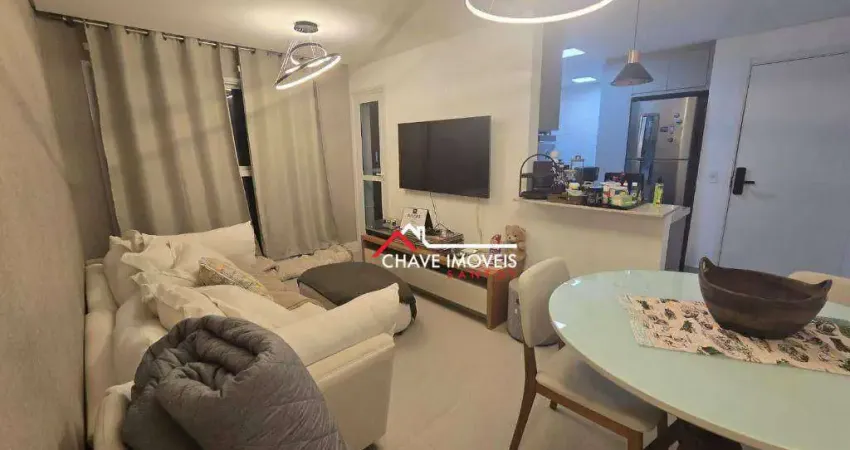 Apartamento com 2 dormitórios à venda, 81 m² por R$ 1.180.000,00 - Aparecida - Santos/SP