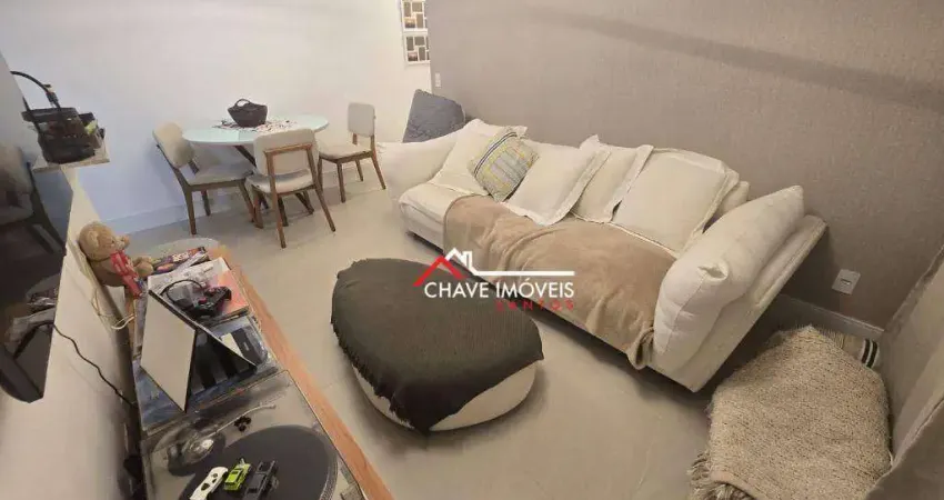 Apartamento com 2 dormitórios à venda, 81 m² por r$ 1.180.000,00 - aparecida - santos/sp