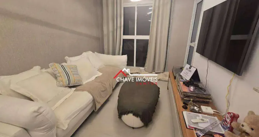 Apartamento com 2 dormitórios à venda, 81 m² por r$ 1.100.000,00 - aparecida - santos/sp