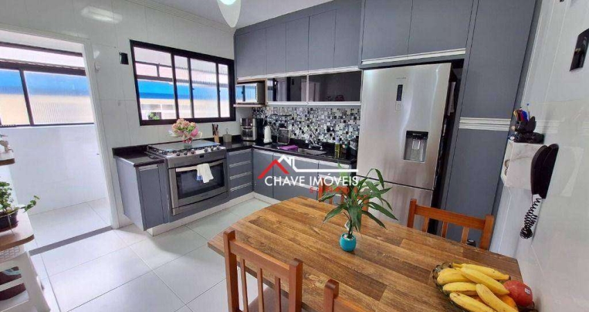 Apartamento com 2 dormitórios à venda, 82 m² por R$ 565.000,00 - Campo Grande - Santos/SP