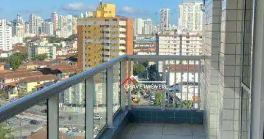 Apartamento com 2 dormitórios para alugar, 92 m² por R$ 4.600,01/mês - Boqueirão - Santos/SP