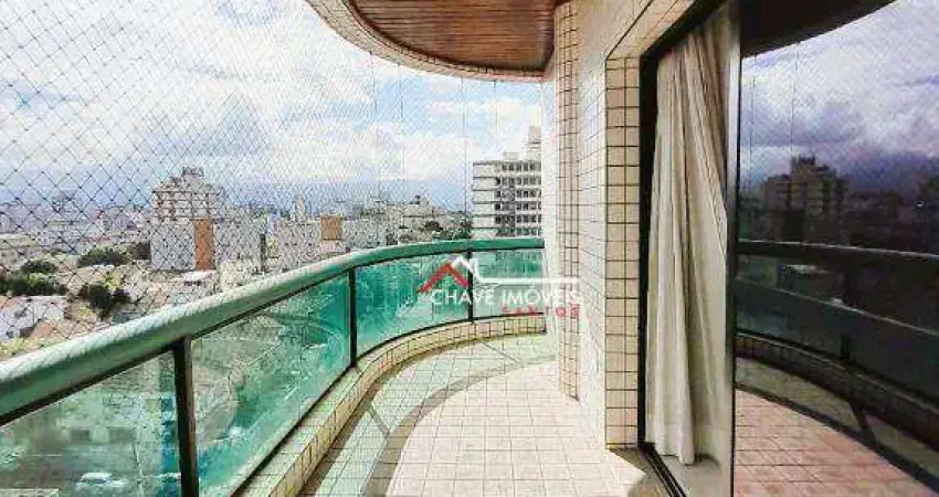 Apartamento com 3 dormitórios à venda, 150 m² por r$ 1.100.000,00 - embaré - santos/sp