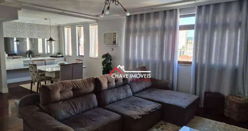 Apartamento com 4 dormitórios à venda, 173 m² por R$ 1.065.000,00 - Gonzaga - Santos/SP