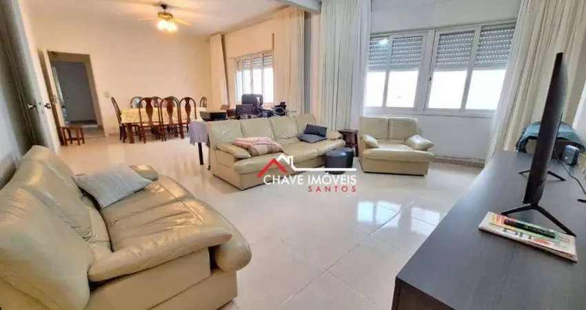 Apartamento com 3 dormitórios à venda, 165 m² por R$ 1.000.000,00 - Aparecida - Santos/SP