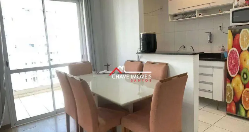 Apartamento com 2 dormitórios, 64 m² - venda por R$ 590.000,00 ou aluguel por R$ 3.900,02/mês - Marapé - Santos/SP