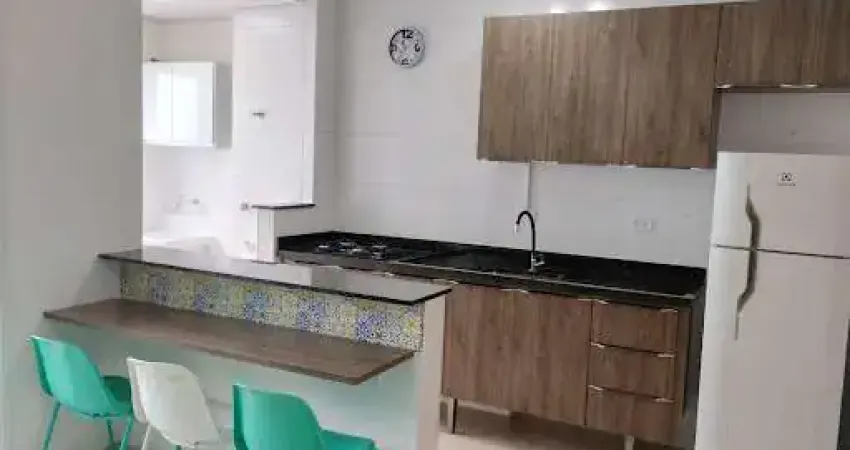 Apartamento com 1 dormitório para alugar, 38 m² - Macuco - Santos/SP
