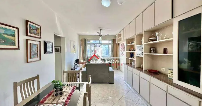 APARTAMENTO 90M² COM VISTA PARCIAL PARA O MAR NA PONTA DA PRAIA EM SANTOS