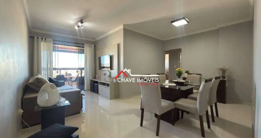 Apartamento com 3 dormitórios à venda, 107 m² por R$ 1.180.000,00 - Embaré - Santos/SP