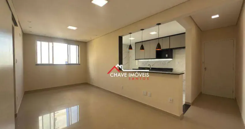 Apartamento com 2 dormitórios, 69 m² - venda por R$ 480.000,00 ou aluguel por R$ 3.000,02/mês - Marapé - Santos/SP