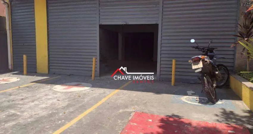 Loja para alugar, 250 m² por r$ 18.000,00/mês - aparecida - santos/sp