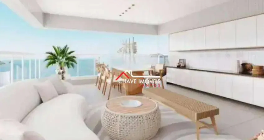 Apartamento com 3 dormitórios à venda, 150 m² por r$ 2.150.000,00 - embaré - santos/sp