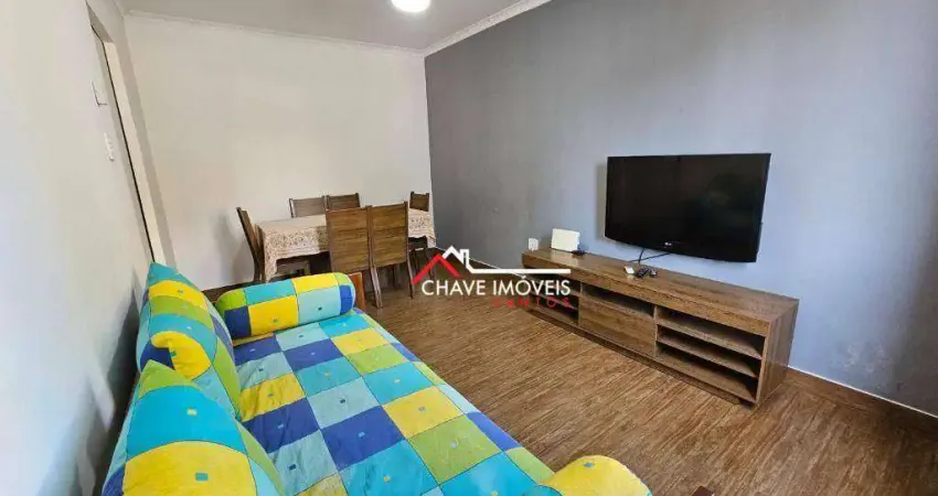 Apartamento com 1 dormitório à venda, 50 m² por r$ 462.000,00 - gonzaga - santos/sp