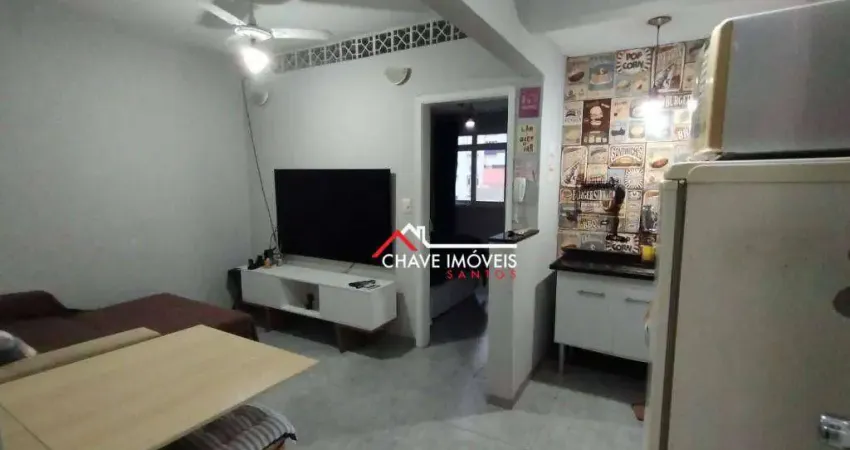 Kitnet / Stúdio à venda na Avenida Bartolomeu de Gusmão, Embaré, Santos