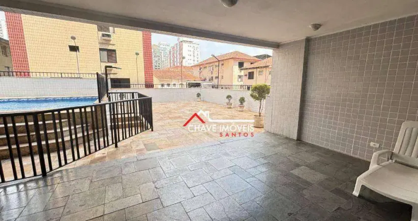 Cobertura com 1 dormitório à venda, 112 m² por r$ 957.500,00 - pompéia - santos/sp