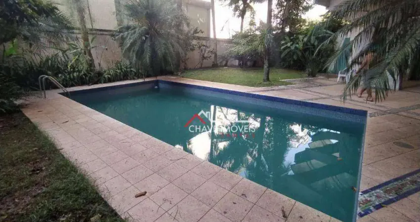 Sobrado com 4 dormitórios, 593 m² - venda por r$ 9.000.000,00 ou aluguel por r$ 22.530,00/mês - gonzaga - santos/sp